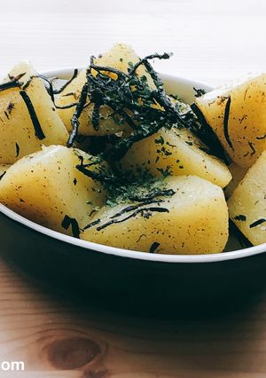 ジャガイモとひじきのカレーバター炒め-レシピのメイン写真