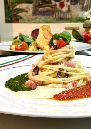 パンチェッタのパスタ・イタリアンソース♡-レシピのメイン写真