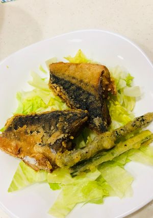 鯖の竜田揚げ&アスパラのフリット-レシピのメイン写真