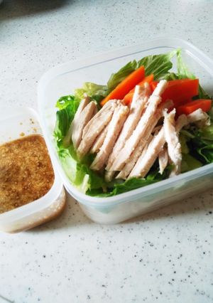 簡単♪ごまだれ サラダうどんのお弁当♪-レシピのメイン写真