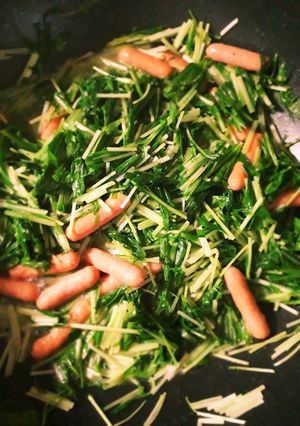 水菜のバター炒め-レシピのメイン写真