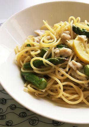 鶏肉とアスパラガスの塩レモンパスタ-レシピのメイン写真