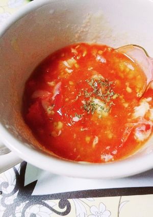 即席！簡単おいしい！スボラなトマトスープ-レシピのメイン写真
