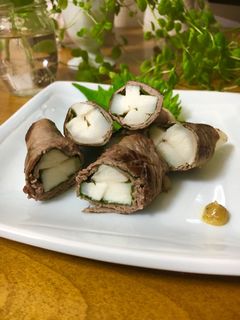 シャリシャリ長芋のシソ牛肉巻き-レシピのメイン写真
