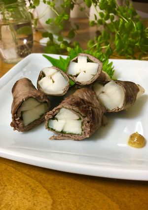 シャリシャリ長芋のシソ牛肉巻き-レシピのメイン写真