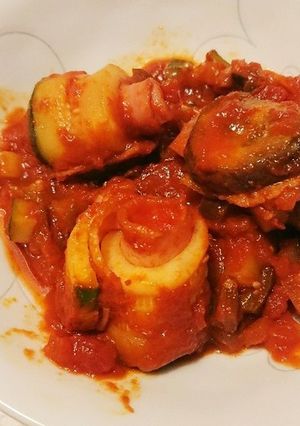 茄子とズッキーニのベーコン巻きイタリアン-レシピのメイン写真