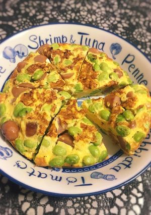 枝豆とウインナーのフリッタータ◆糖質オフ-レシピのメイン写真
