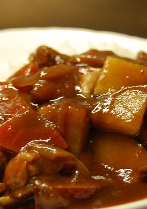 豚小間肉とさつま芋のハヤシライス-レシピのメイン写真