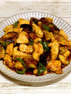 茄子ピーマンと鶏肉の甘辛さっぱり炒め♪-レシピのメイン写真