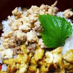 早くて簡単！鶏そぼろ丼-レシピのメイン写真