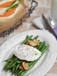 いんげんのガーリックソテーとろーり卵-レシピのメイン写真