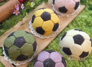メロンパンdeコッタサッカーボールW杯-レシピのメイン写真