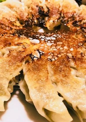 ごま油でひっつき防止！羽つき餃子-レシピのメイン写真