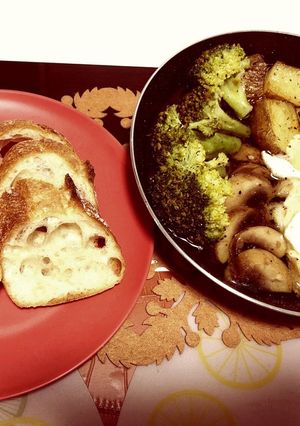 鱈とマッシュルームと野菜のアヒージョ-レシピのメイン写真