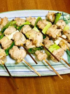 雑な男料理:セセリと九条ネギの焼鳥!!-レシピのメイン写真