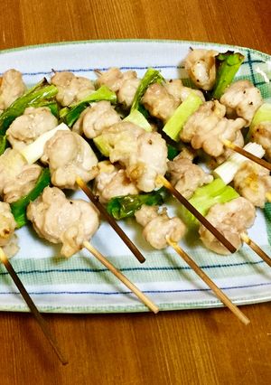 雑な男料理:セセリと九条ネギの焼鳥!!-レシピのメイン写真