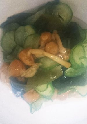 胡瓜となめこの酢の物-レシピのメイン写真