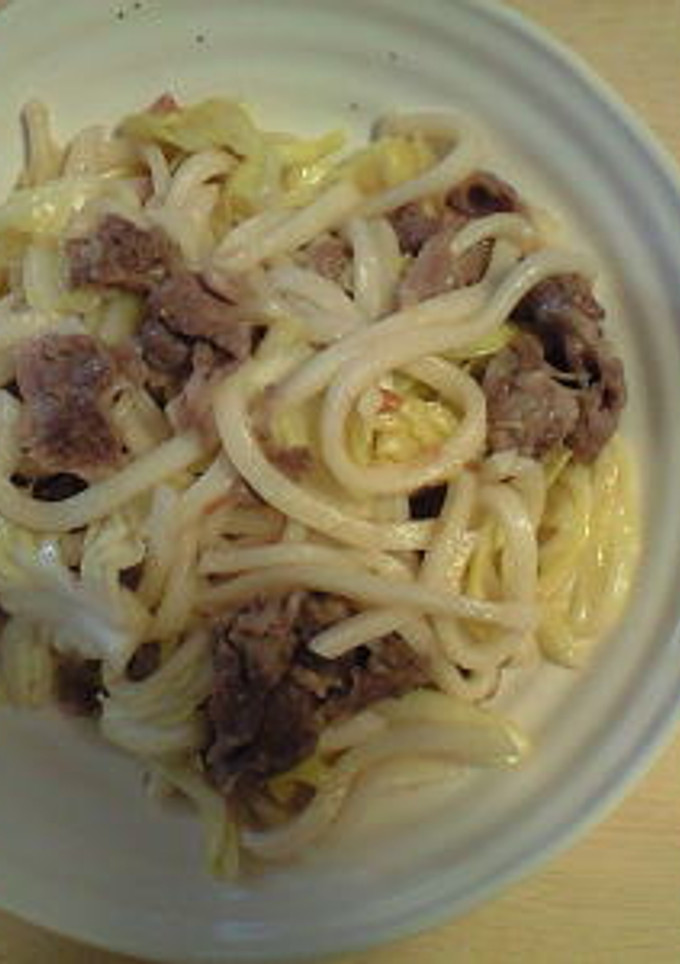 さっぱり♪梅塩焼きうどん-レシピのメイン写真