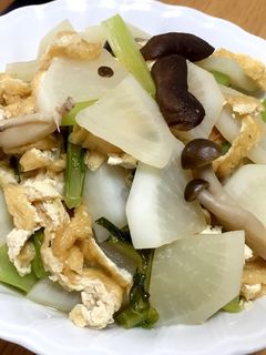 簡単副菜★かぶの葉の煮浸し-レシピのメイン写真