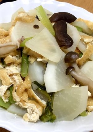 簡単副菜★かぶの葉の煮浸し-レシピのメイン写真
