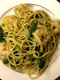 *海老とインゲンのジェノベーゼパスタ*-レシピのメイン写真
