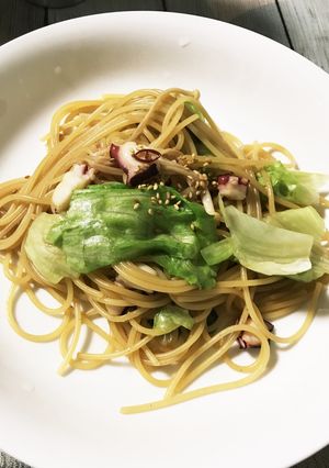 簡単タコの和風パスタ！-レシピのメイン写真