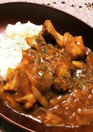 我が家の手抜き 無水チキンカレー-レシピのメイン写真