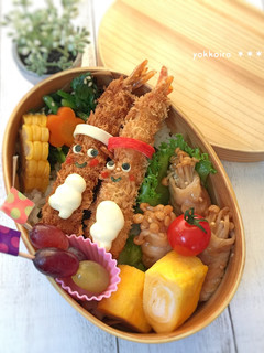 運動会弁当☆海老フライ☆簡単♩キャラ弁当-レシピのメイン写真