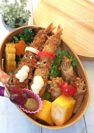 運動会弁当☆海老フライ☆簡単♩キャラ弁当-レシピのメイン写真
