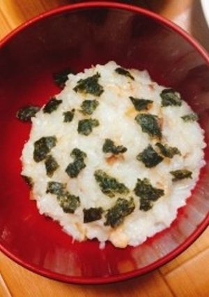 焼き鳥缶で！激うまおかゆ-レシピのメイン写真