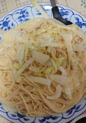 余り物のカルボナーラ-レシピのメイン写真