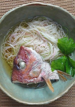 鯛のあらで鯛出汁そうめん-レシピのメイン写真