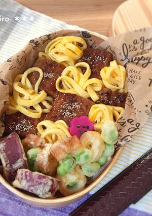 うなぎ&錦糸卵☆可愛い♡鰻弁当♩-レシピのメイン写真
