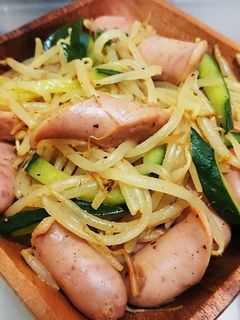 もやしとキュウリの炒めもの〜カレー風味〜-レシピのメイン写真