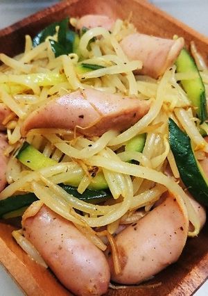 もやしとキュウリの炒めもの〜カレー風味〜-レシピのメイン写真