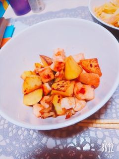 鶏むね肉とじゃがいものバター醤油炒め-レシピのメイン写真