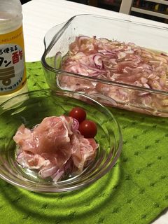 生ハムと新玉ねぎのカンタン酢マリネ☆-レシピのメイン写真