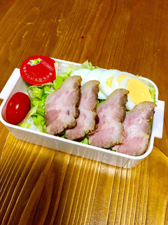 中学生女子 焼豚のっけ弁当-レシピのメイン写真