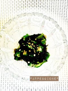 塩酒粕入り海苔の佃煮で♪オクラ胡瓜モズク-レシピのメイン写真