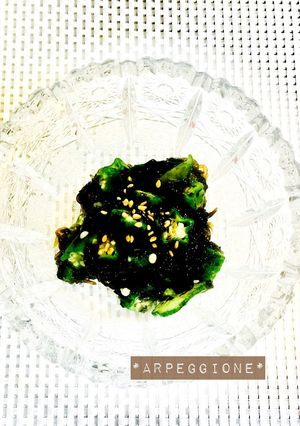 塩酒粕入り海苔の佃煮で♪オクラ胡瓜モズク-レシピのメイン写真