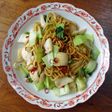 いかと青梗菜の焼きそば