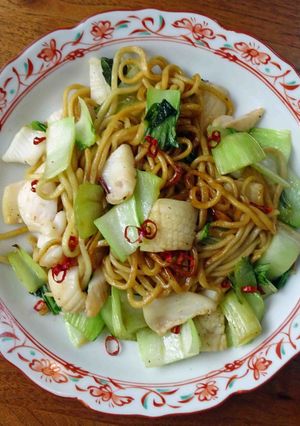 いかと青梗菜の焼きそば-レシピのメイン写真