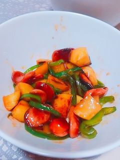 じゃがいもとウインナーのオイスター炒め-レシピのメイン写真
