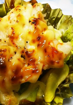 そら豆と海老のマヨネーズ焼き-レシピのメイン写真