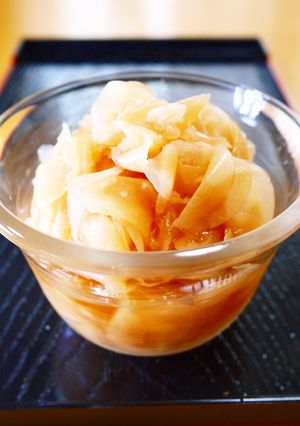ラカントで糖質オフ！新生姜の甘酢漬け-レシピのメイン写真