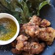 ザンギ(鶏の唐揚げ)のバーニャカウダ
