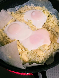 市販の千切りキャベツで巣籠もり玉子-レシピのメイン写真