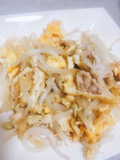 もやしと豚肉の卵炒め-レシピのメイン写真