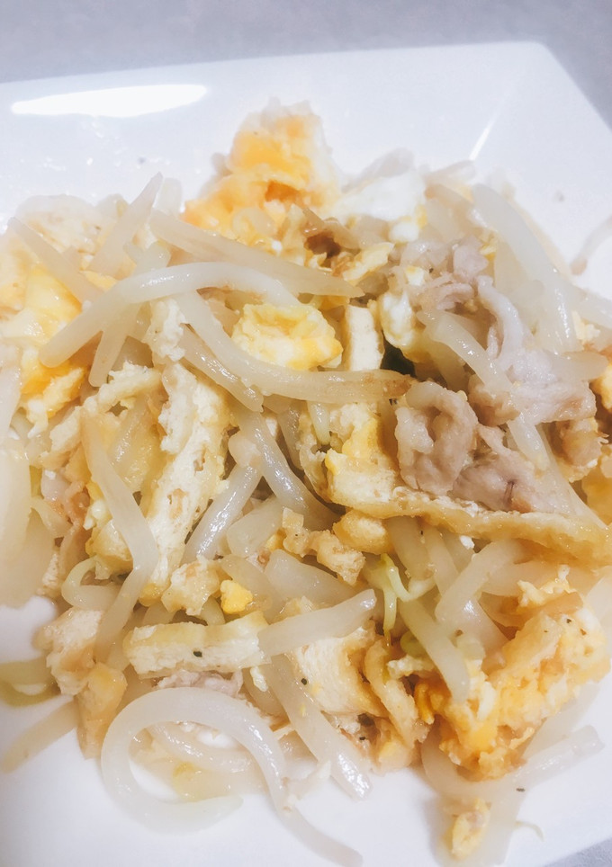 もやしと豚肉の卵炒め-レシピのメイン写真