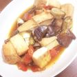 ナスとトマトと厚揚げの炒め物